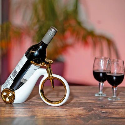 Bar Decor Tricycle Ceramic Wine Holder - Nestern
