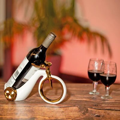 Bar Decor Tricycle Ceramic Wine Holder - Nestern