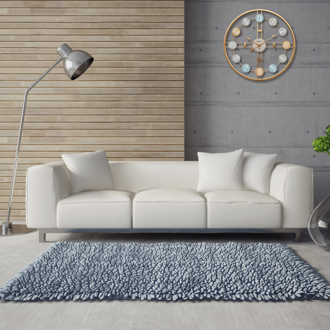 Multicolor Roman Numeral Metal Wall Clock – Vintage Modern Décor