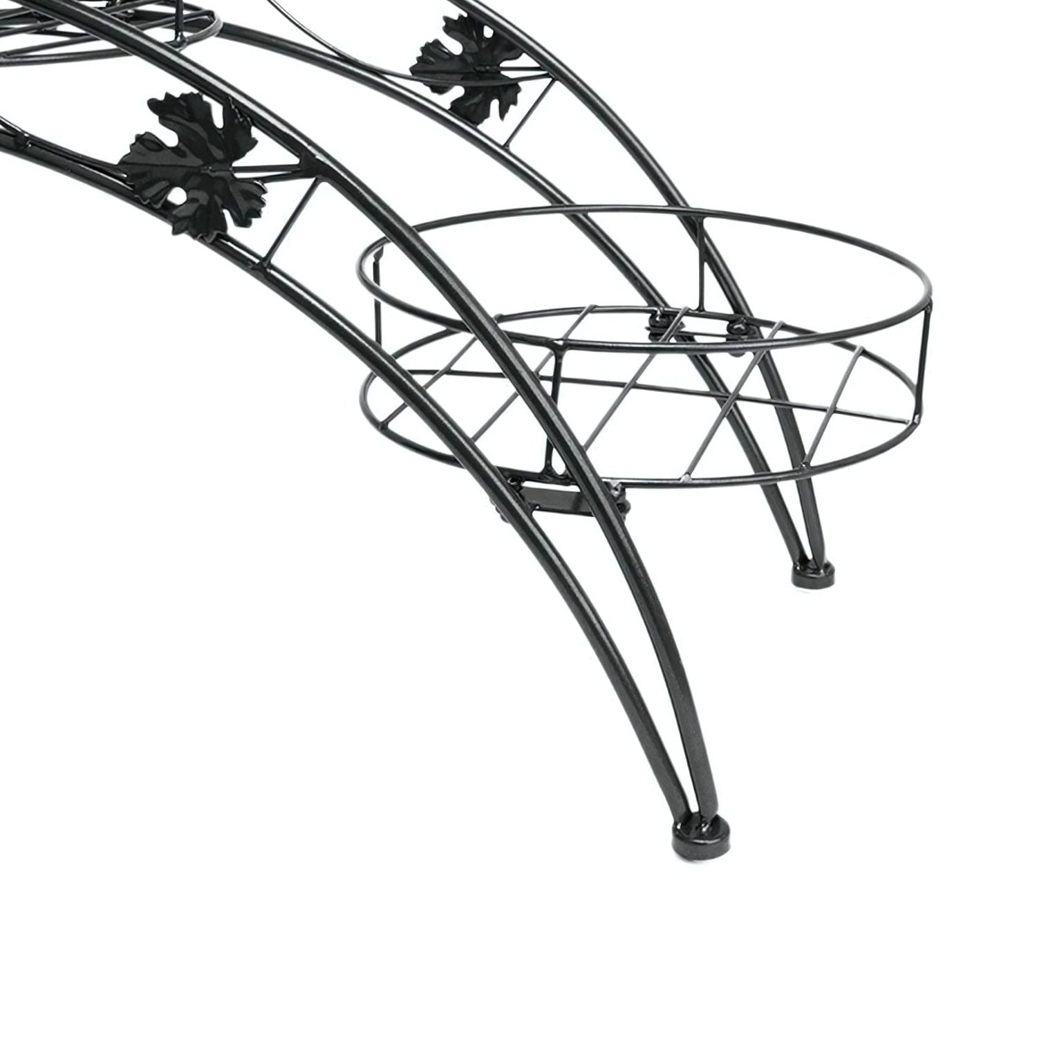 Modern Multi-Tier Metal Plant Stand For Indoor & Outdoor Decor - 3 Pot Holder