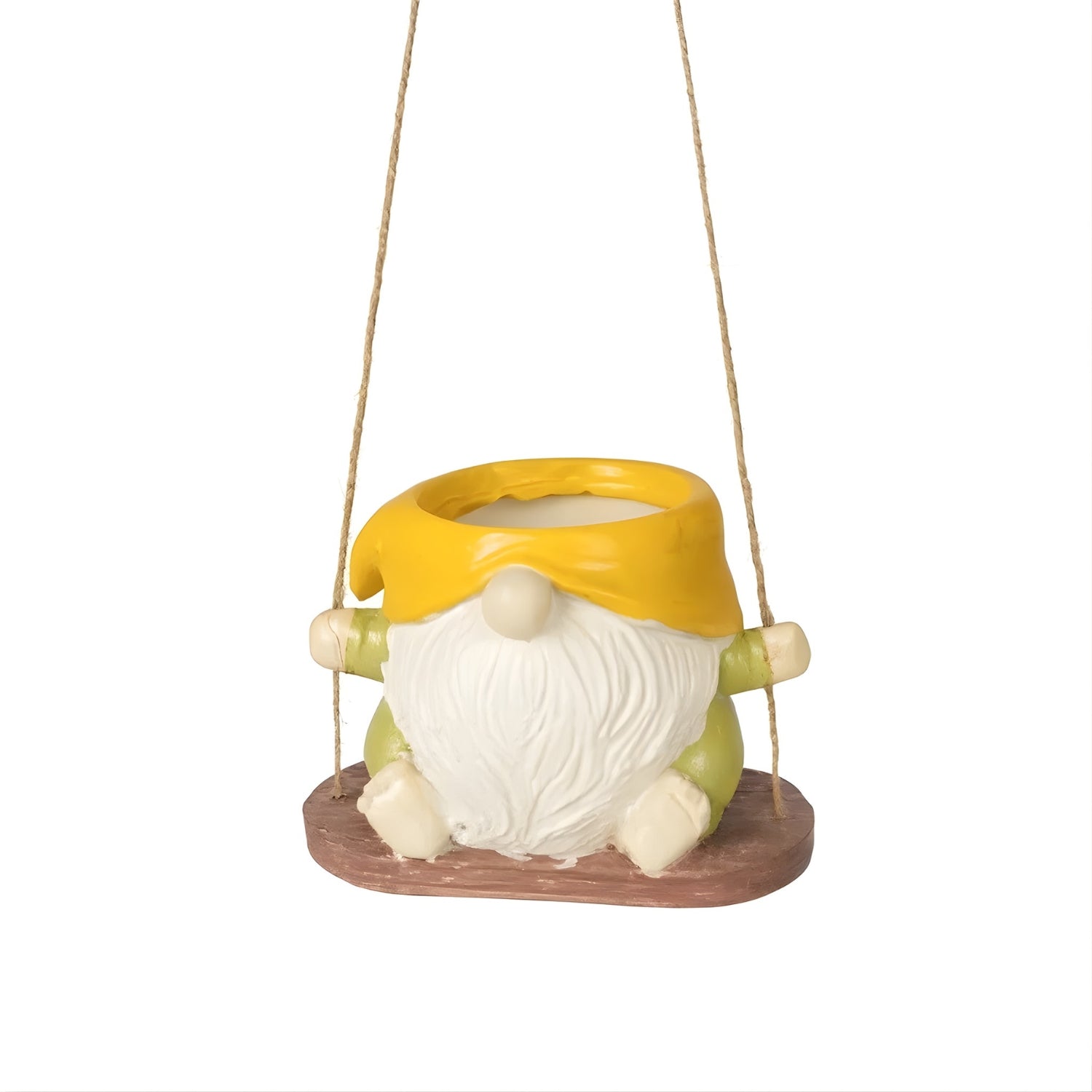 Charming Hanging Santa Pot of Joy Decorative Festive Planter