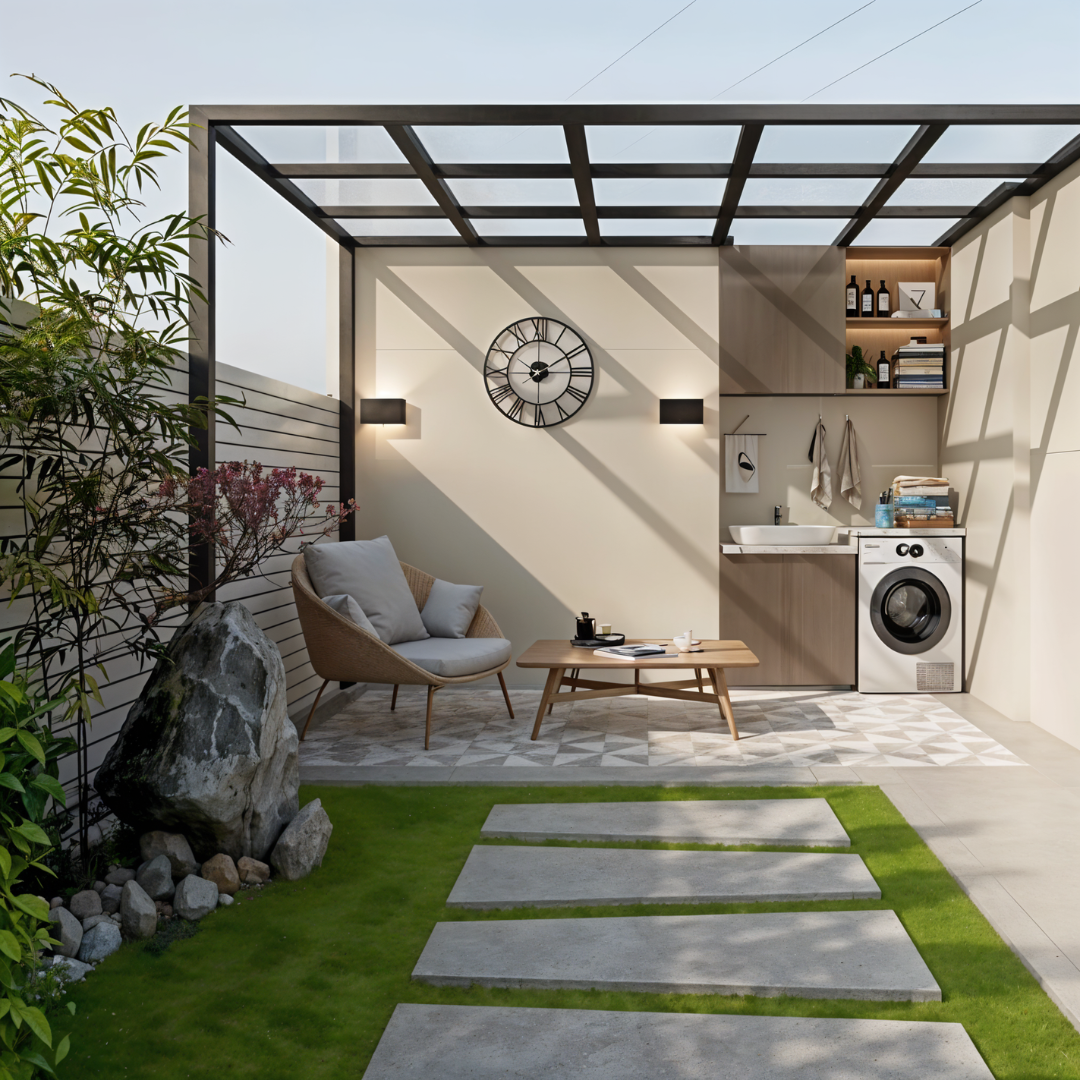 Roman Numeral Metal Wall Clock – Elegant Open-Frame Design