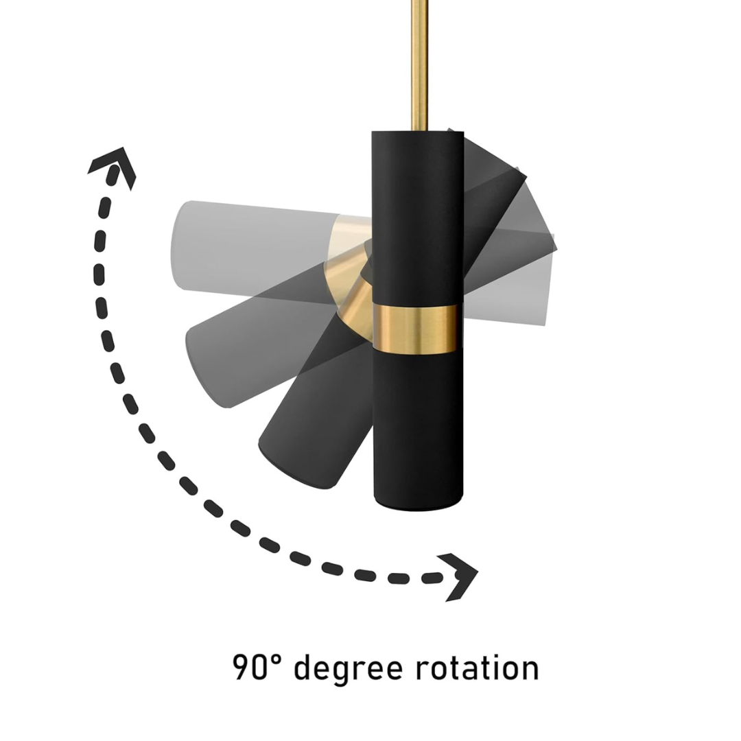 Modern Adjustable Pendant Light – Sleek Bedside LED Lamp - 2 Piece