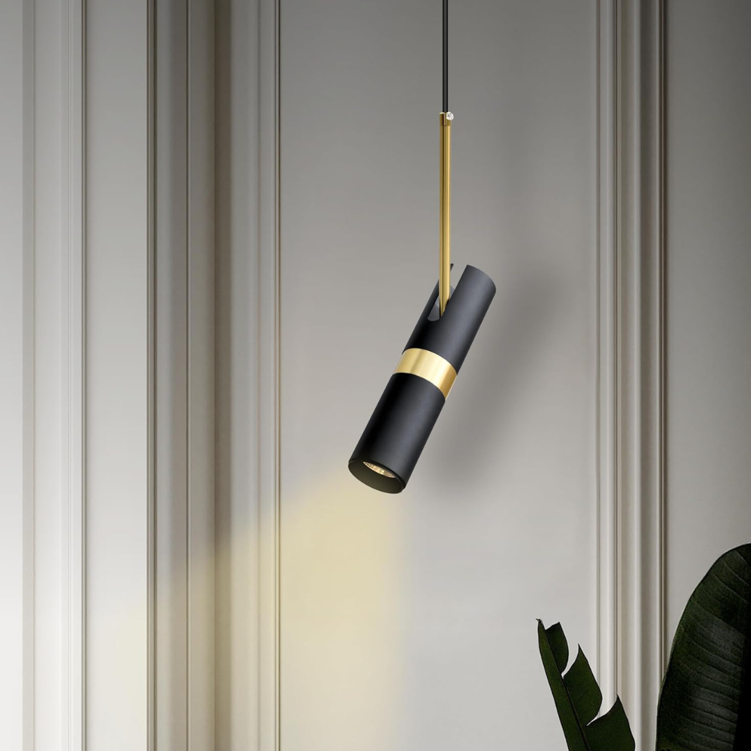 Modern Adjustable Pendant Light – Sleek Bedside LED Lamp - 2 Piece