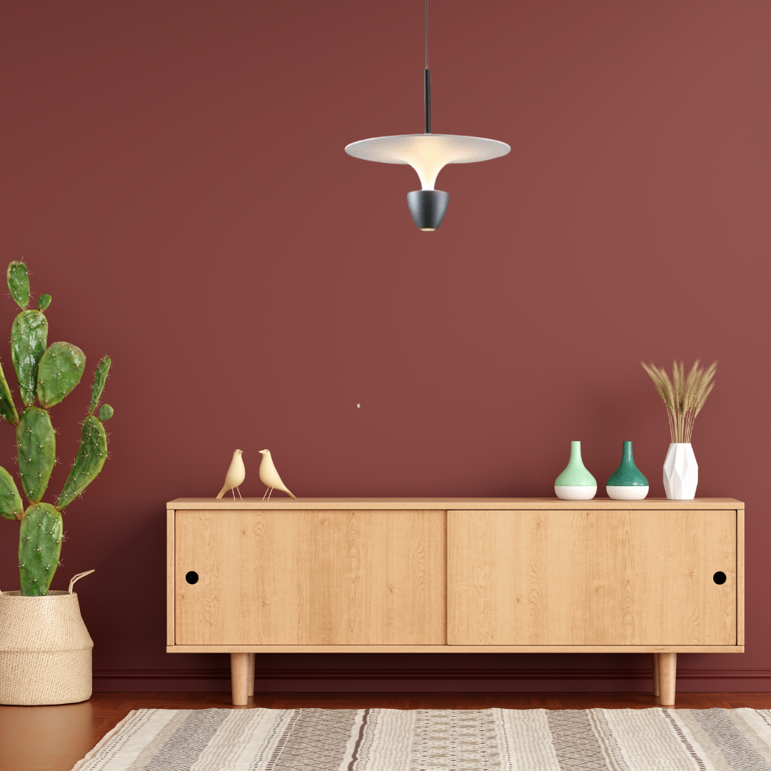 Modern Gold & White Pendant Light – Elegant Designer Hanging Lamp - 2 Piece