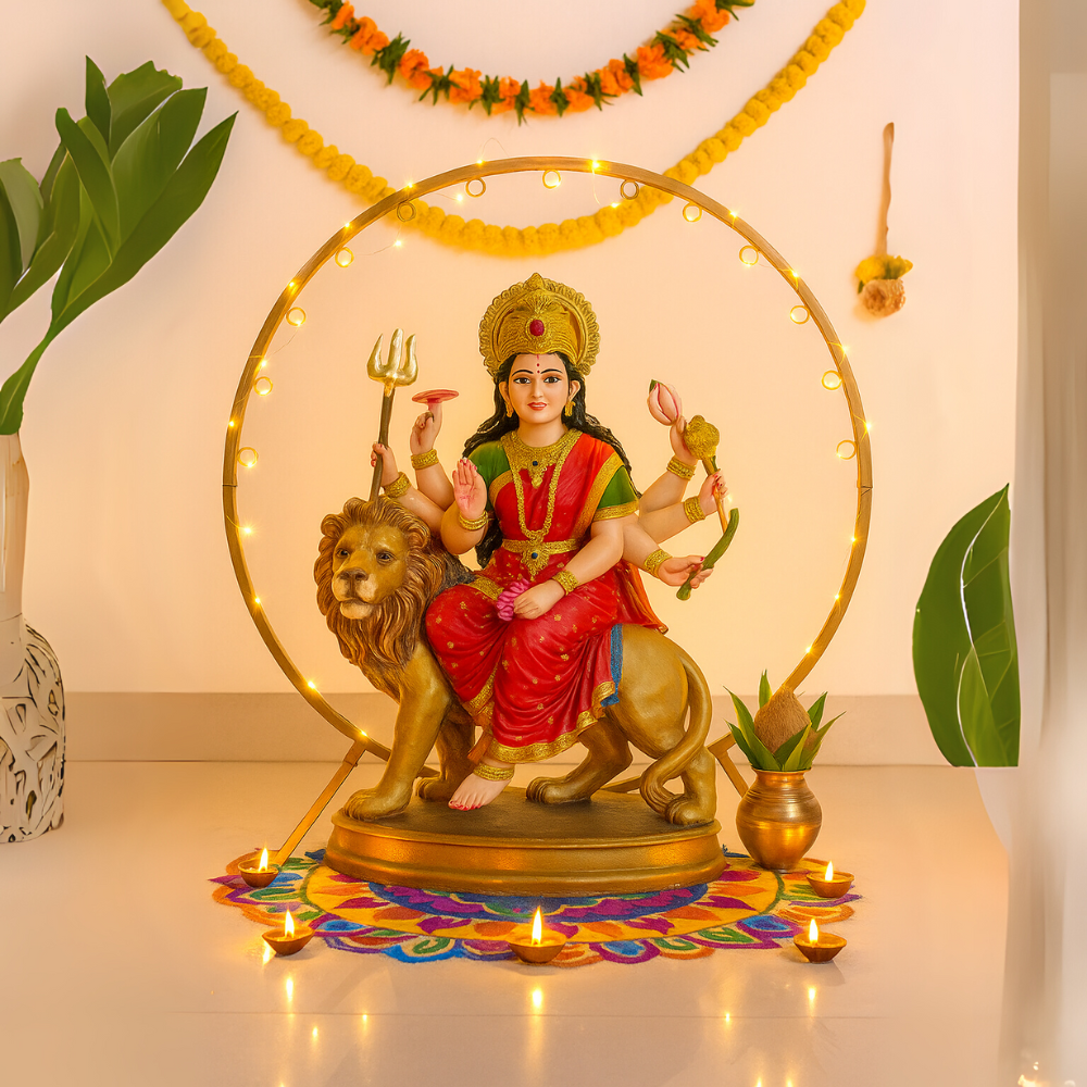 Elegant Round Pooja Stand for Divine Home Decor
