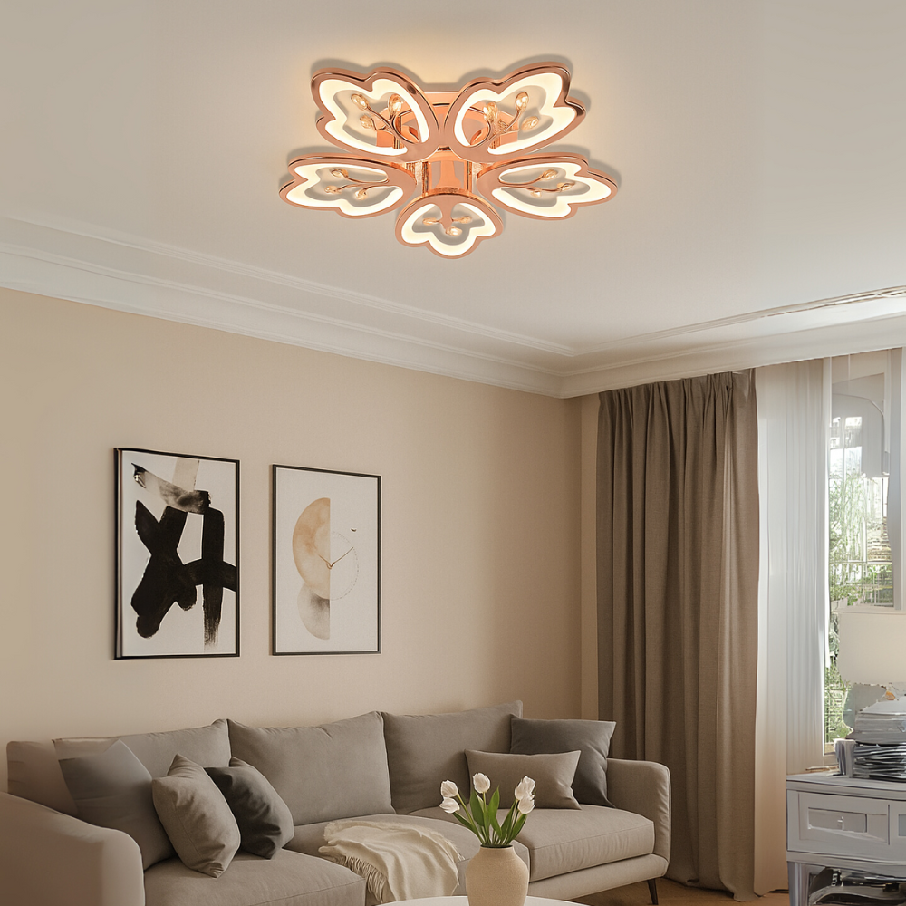 Elegant LED Flower Ceiling Light – Modern Decorative Flush Mount Fixture