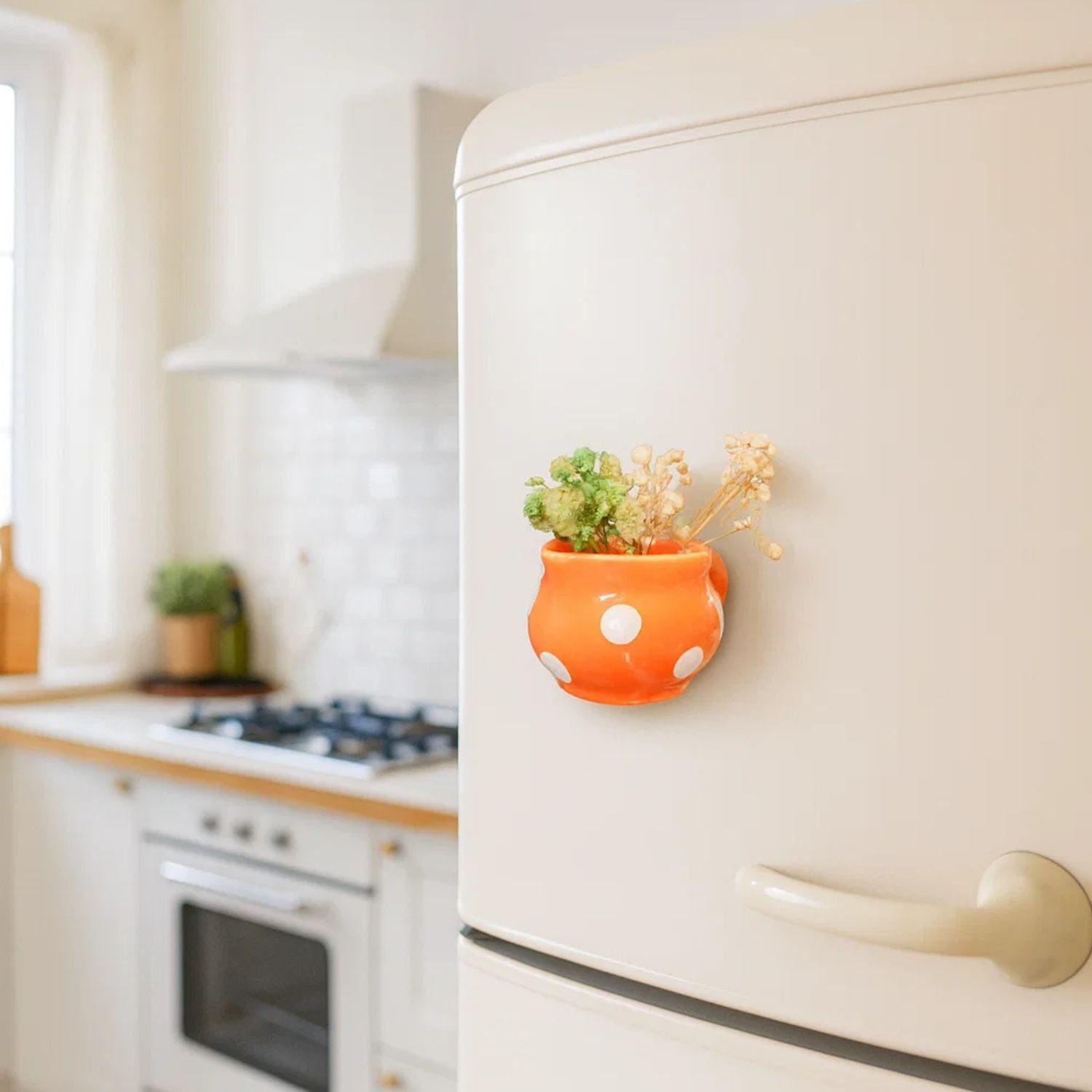 Sip & Stick Mini Cup Vase Fridge Magnets For Home Decor