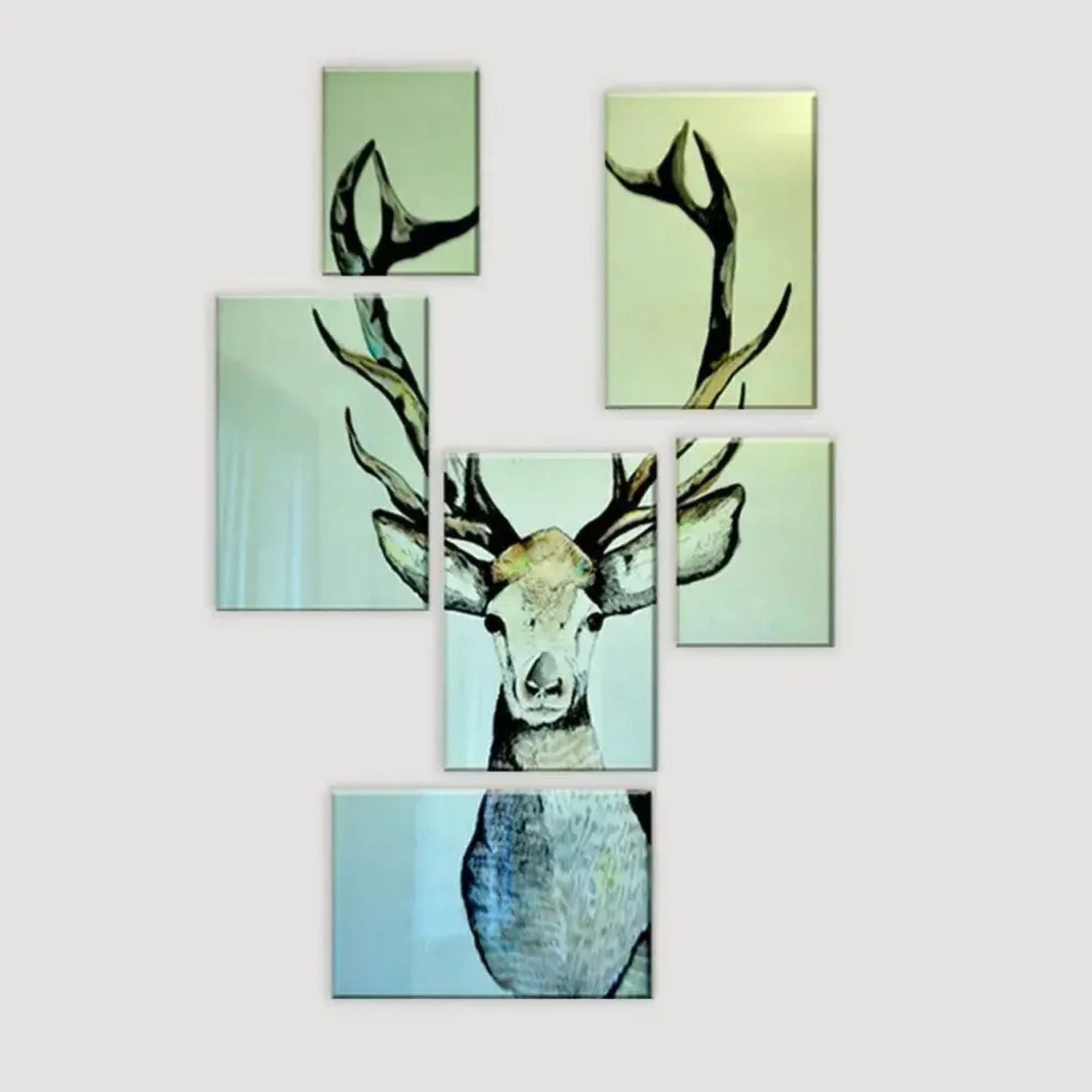 Majestic Deer 6-Piece Wildlife Canvas Wall Art Premium Nature-Inspired Home Decor