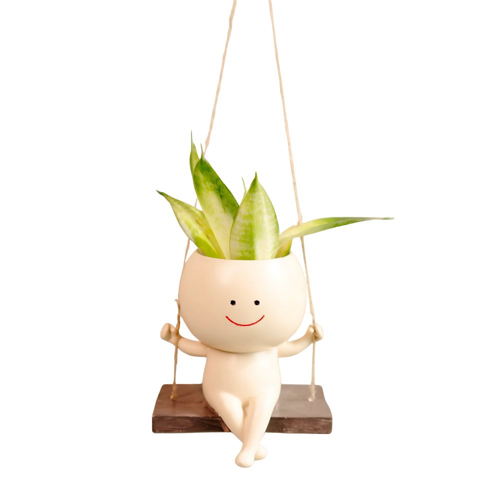 The Happy Hang Planter - Cute Hanging Pot For Indoor Plants