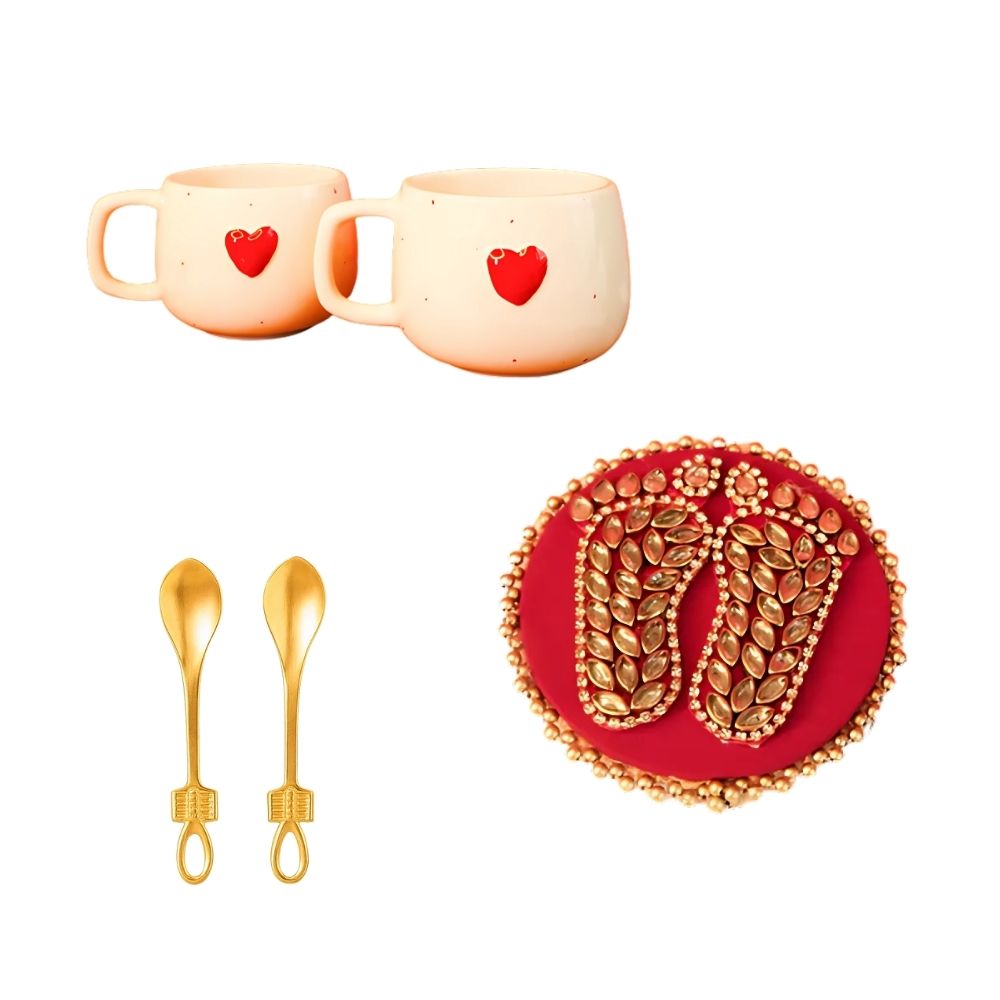 Heartfelt Dil Se Diwali Gift Box With Mugs, Spoons & Blessings