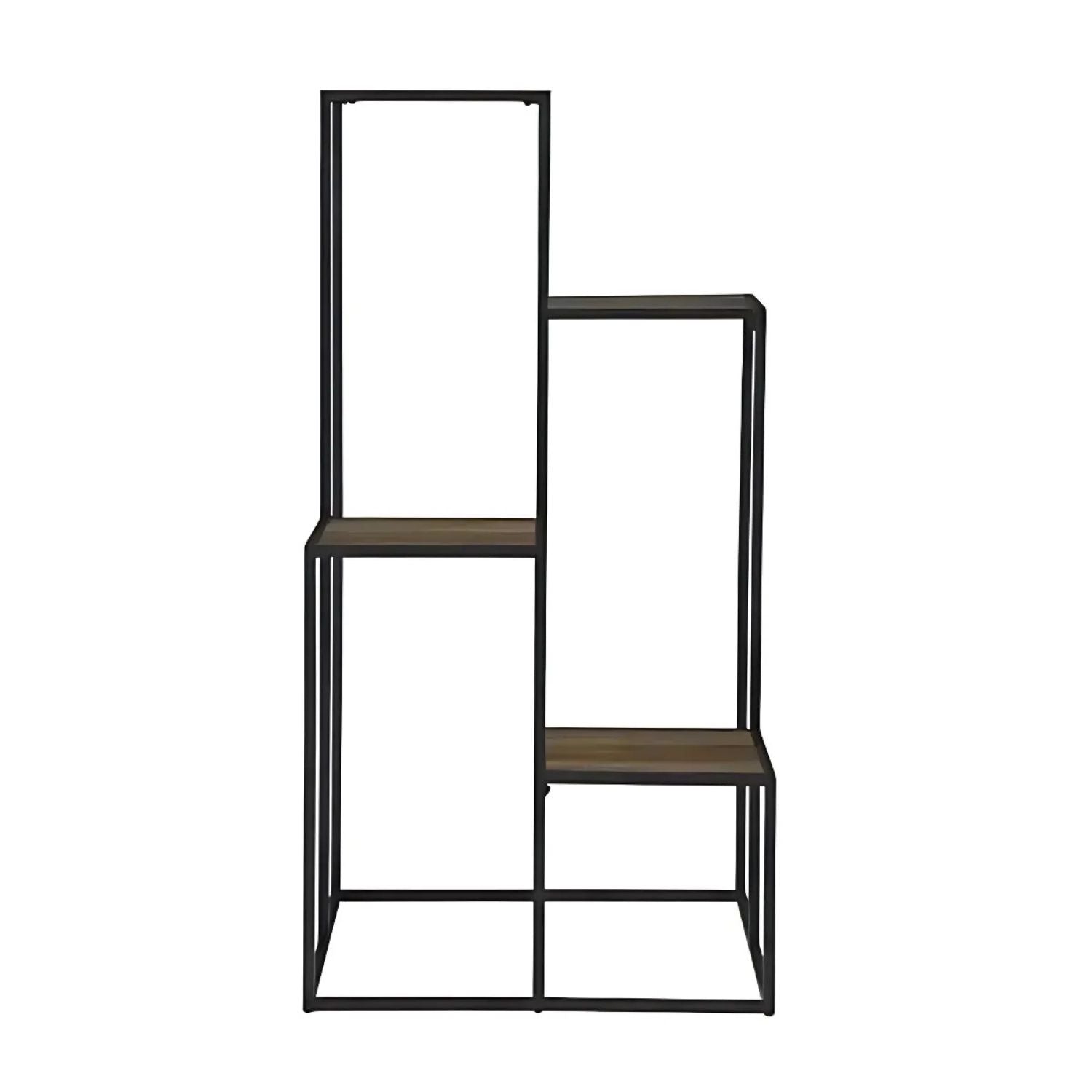 Square Multi-Tiered Metal Plant Stand - Modern Indoor & Outdoor Display
