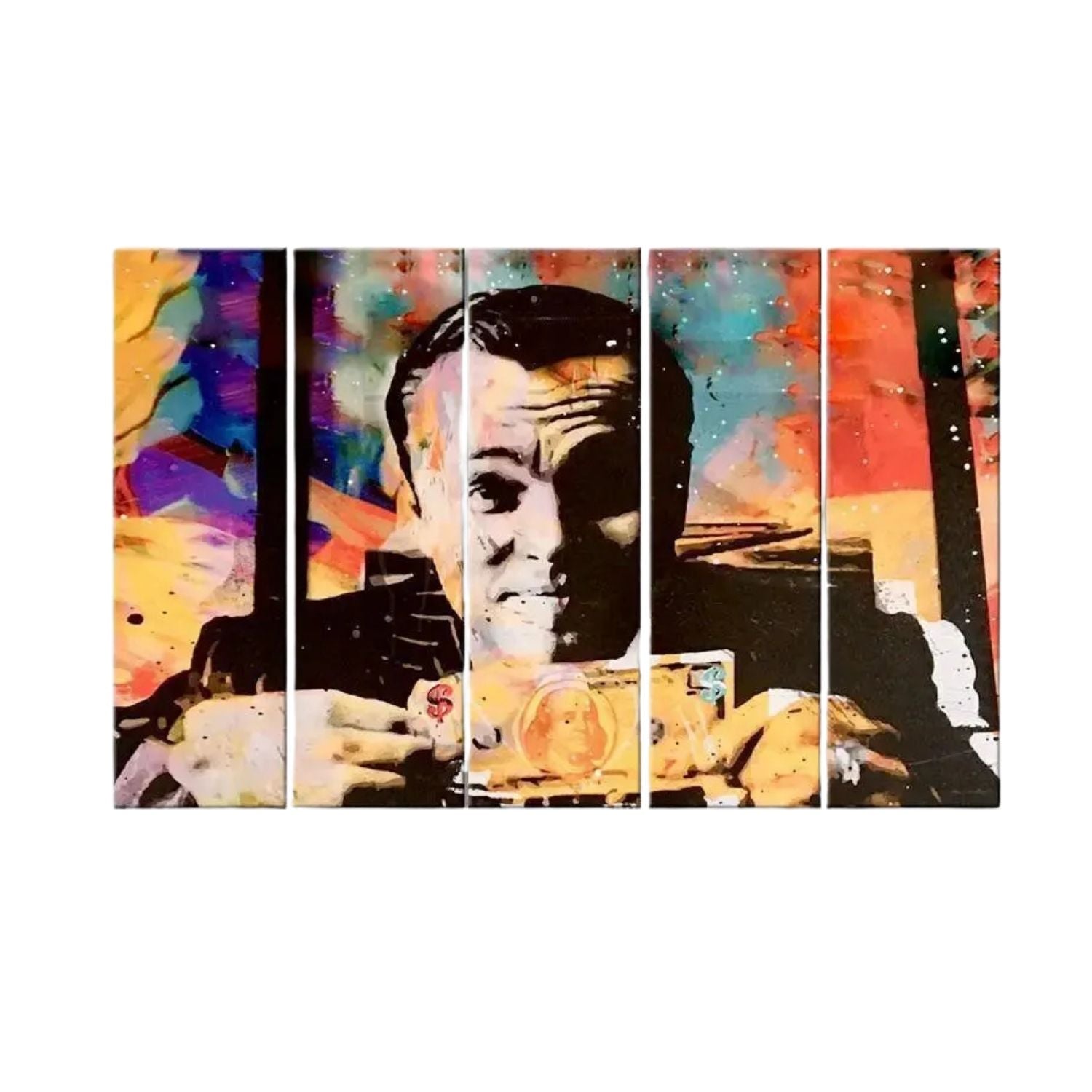 Colorful Abstract Dollars Modern Art Canvas For Wall Decor