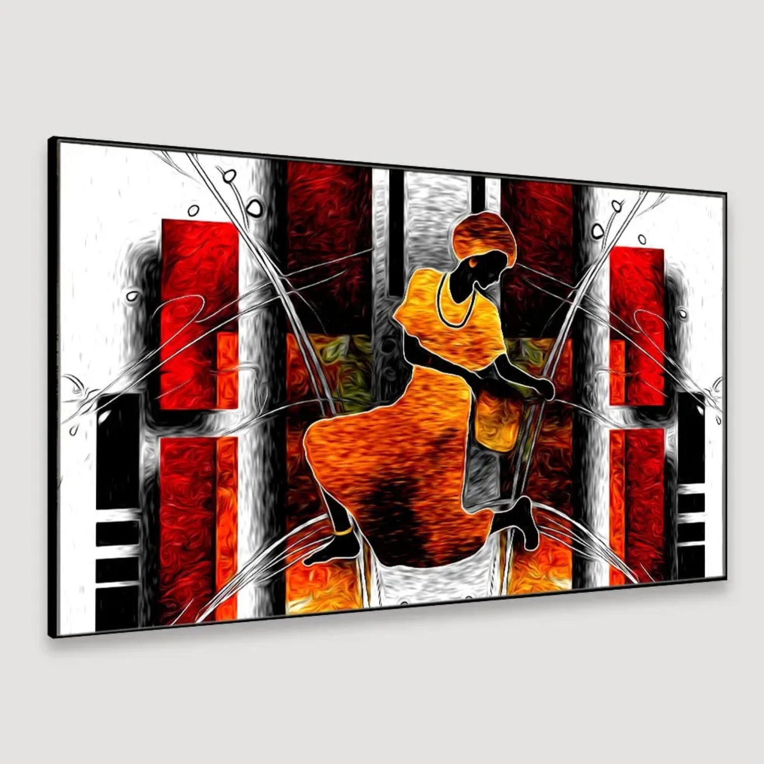 Abstract African Woman Modern Art Canvas Wall Decor Painting