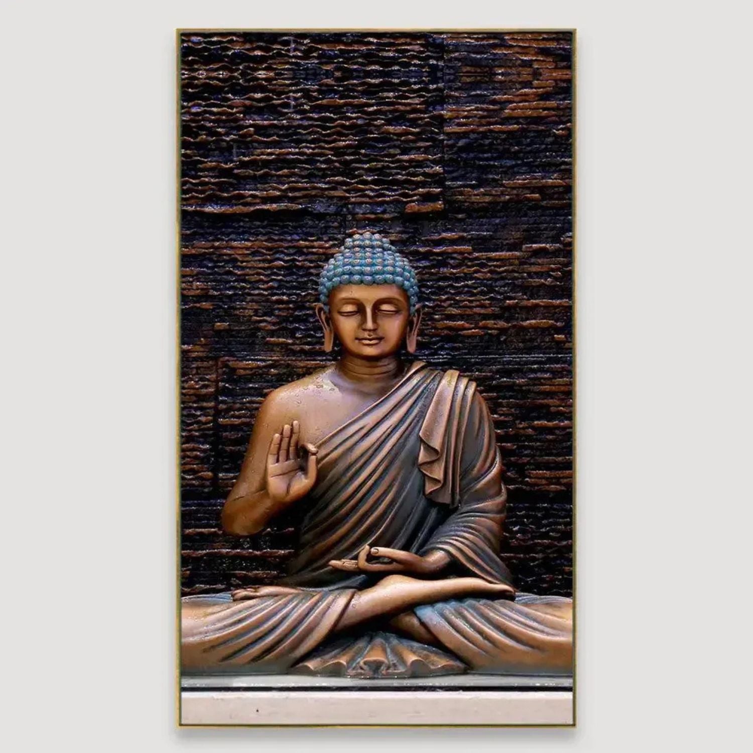 Elegant Meditating Buddha Canvas Wall Art For Peaceful Decor