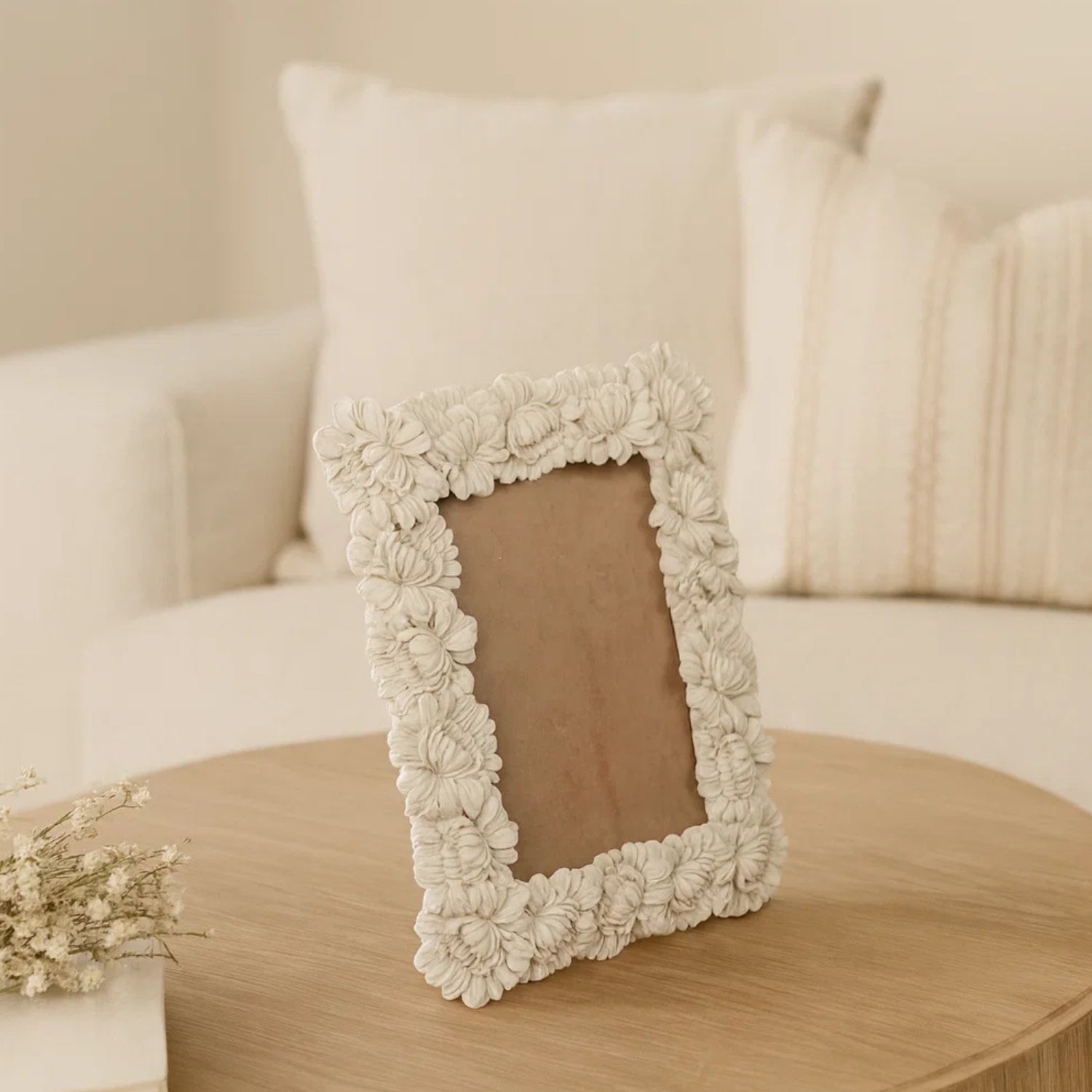 Handcrafted Ceramic Artisan Floral Frame For Elegant Home Decor