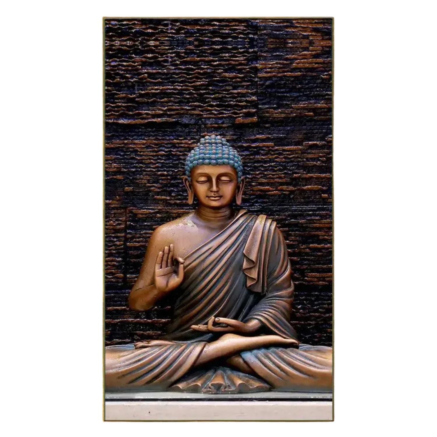 Elegant Meditating Buddha Canvas Wall Art For Peaceful Decor
