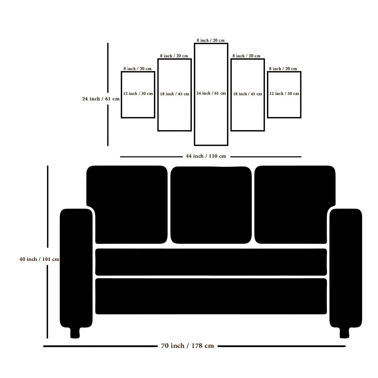Elegant Colorful Abstract Buddha Face 5-Piece Framed Canvas Art