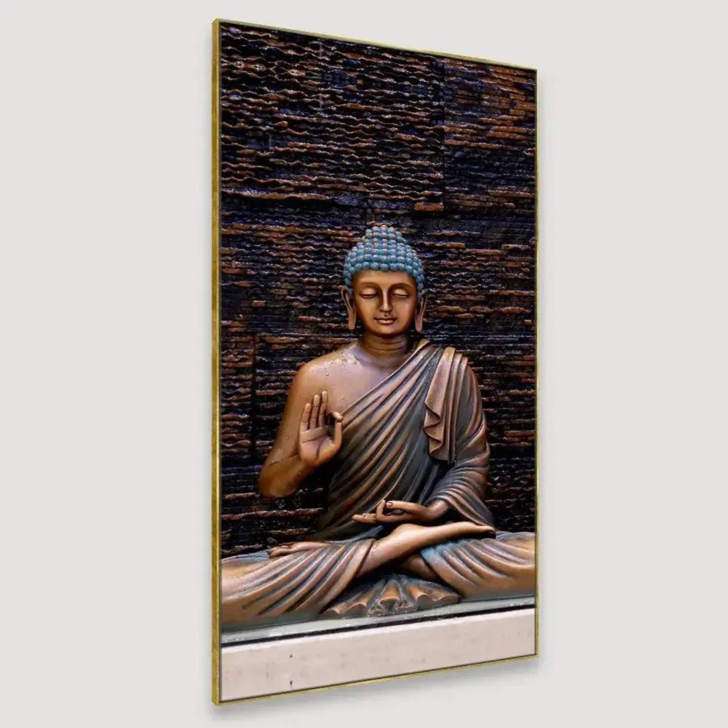 Elegant Meditating Buddha Canvas Wall Art For Peaceful Decor