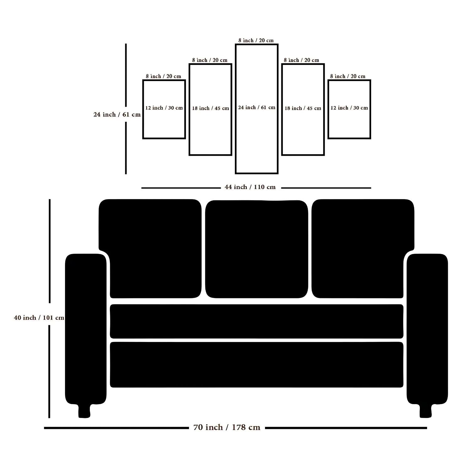 Colorful Autumn Forest River Landscape Canvas Wall Art Set