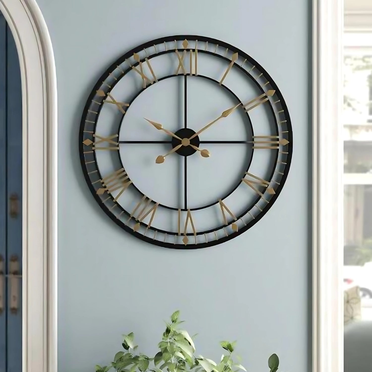 Perez Cutout Wall Clock Showcasing Artistic Metal Craftsmanship