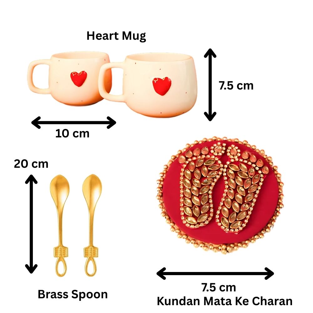 Heartfelt Dil Se Diwali Gift Box With Mugs, Spoons & Blessings