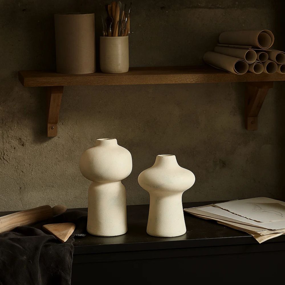 The Blue Legacy Vase Set - Modern Artistic Ceramic Decor