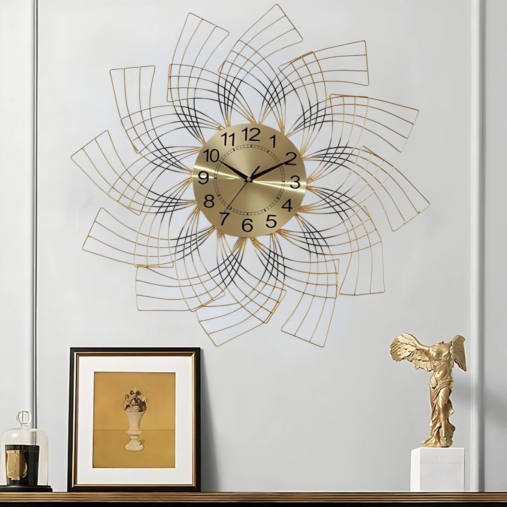 Caitlynn Wall Clock With Blending Elegance Modern Style