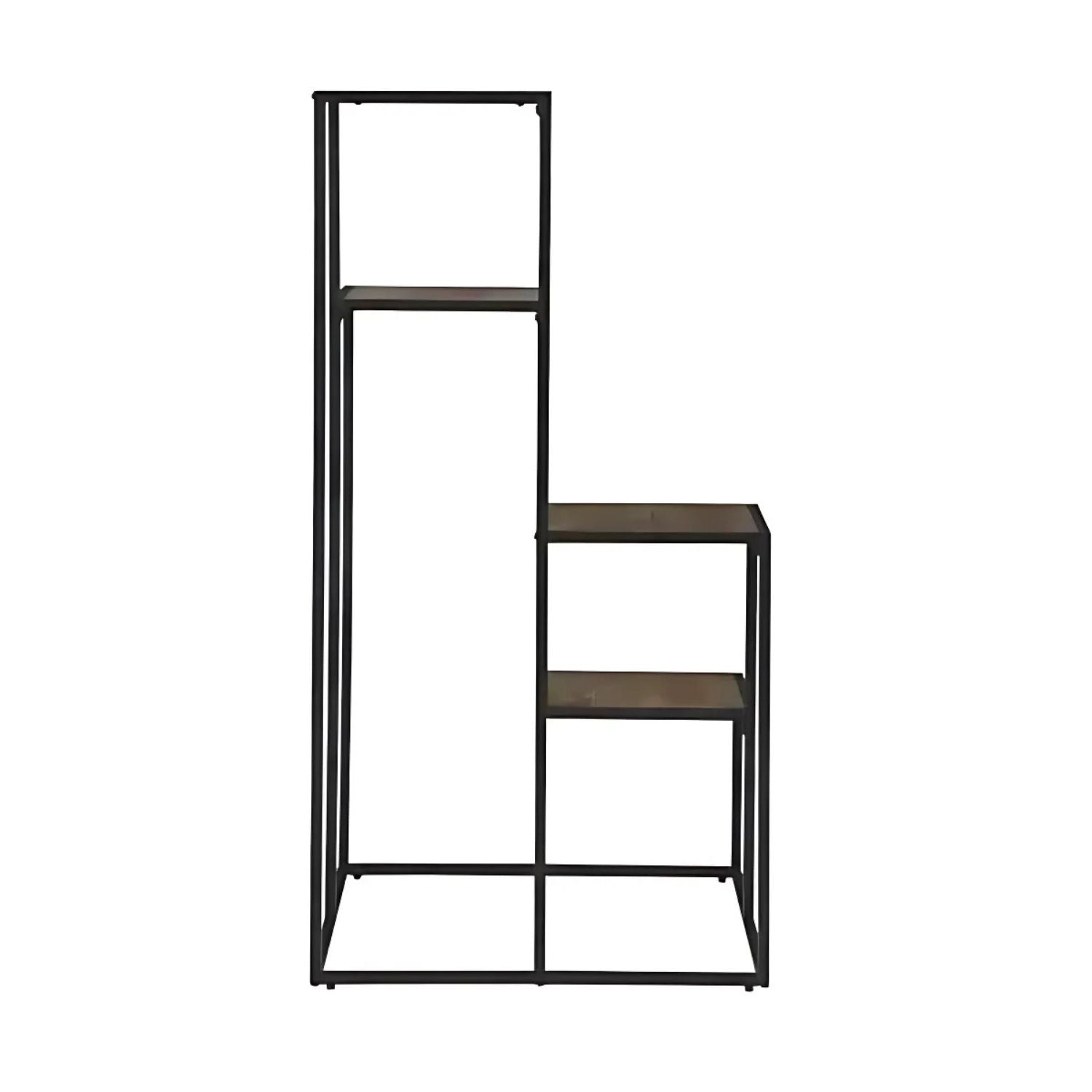 Square Multi-Tiered Metal Plant Stand - Modern Indoor & Outdoor Display