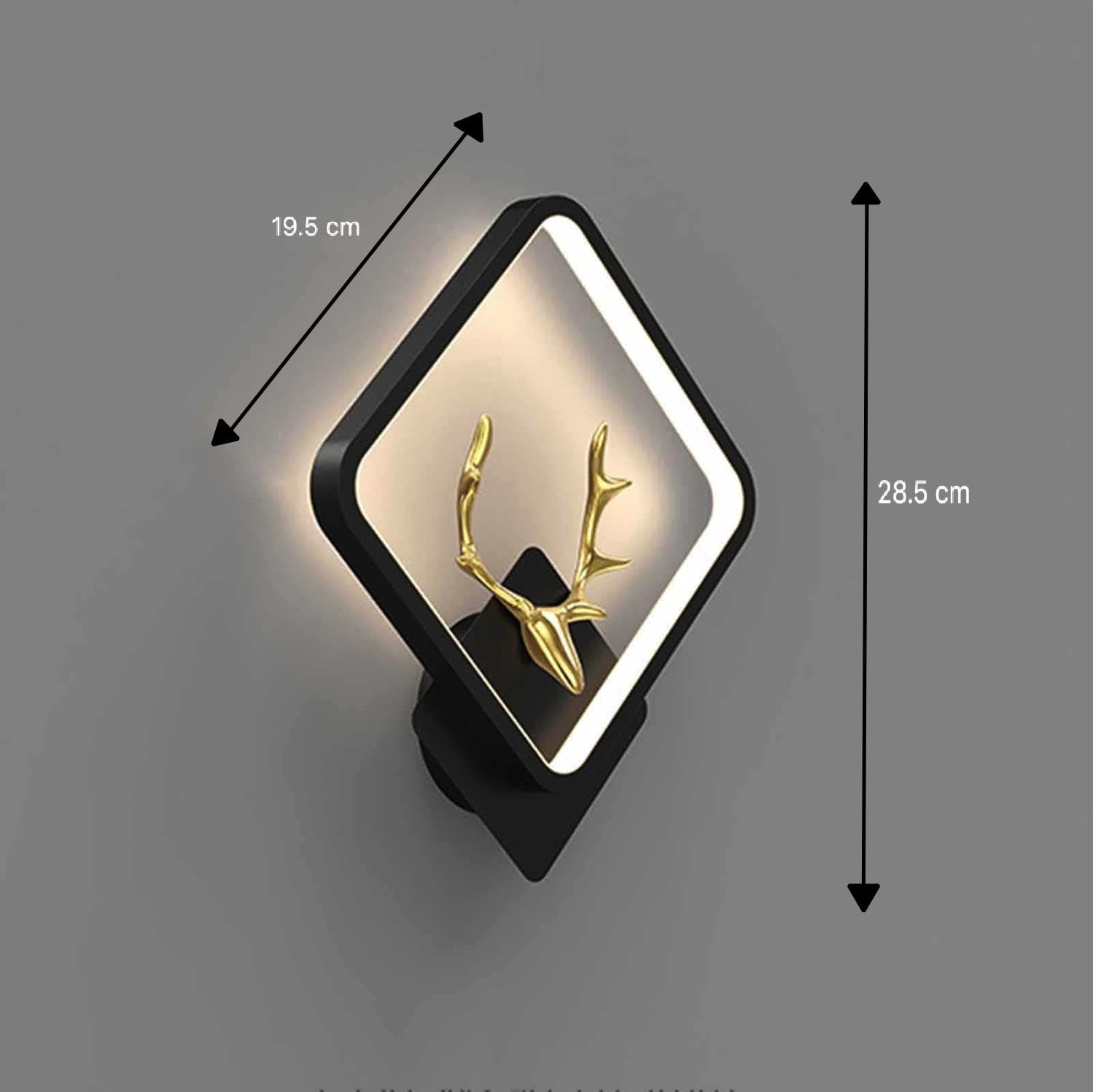 Modern LED Deer Antler Wall Light – Decorative Ambient Lamp for Living & Bedroom