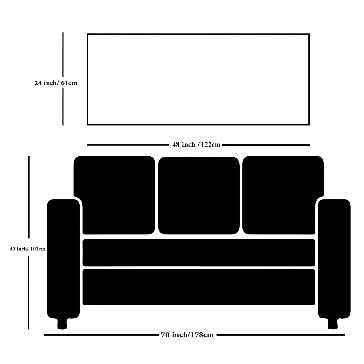 Elegant Abstract Woman Face Panoramic Canvas Wall Art