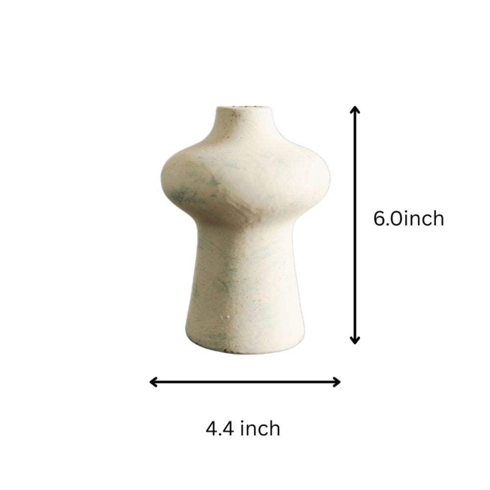 Elegant Indigo Whisper Small Ceramic Vase For Modern Minimalist Home Decor