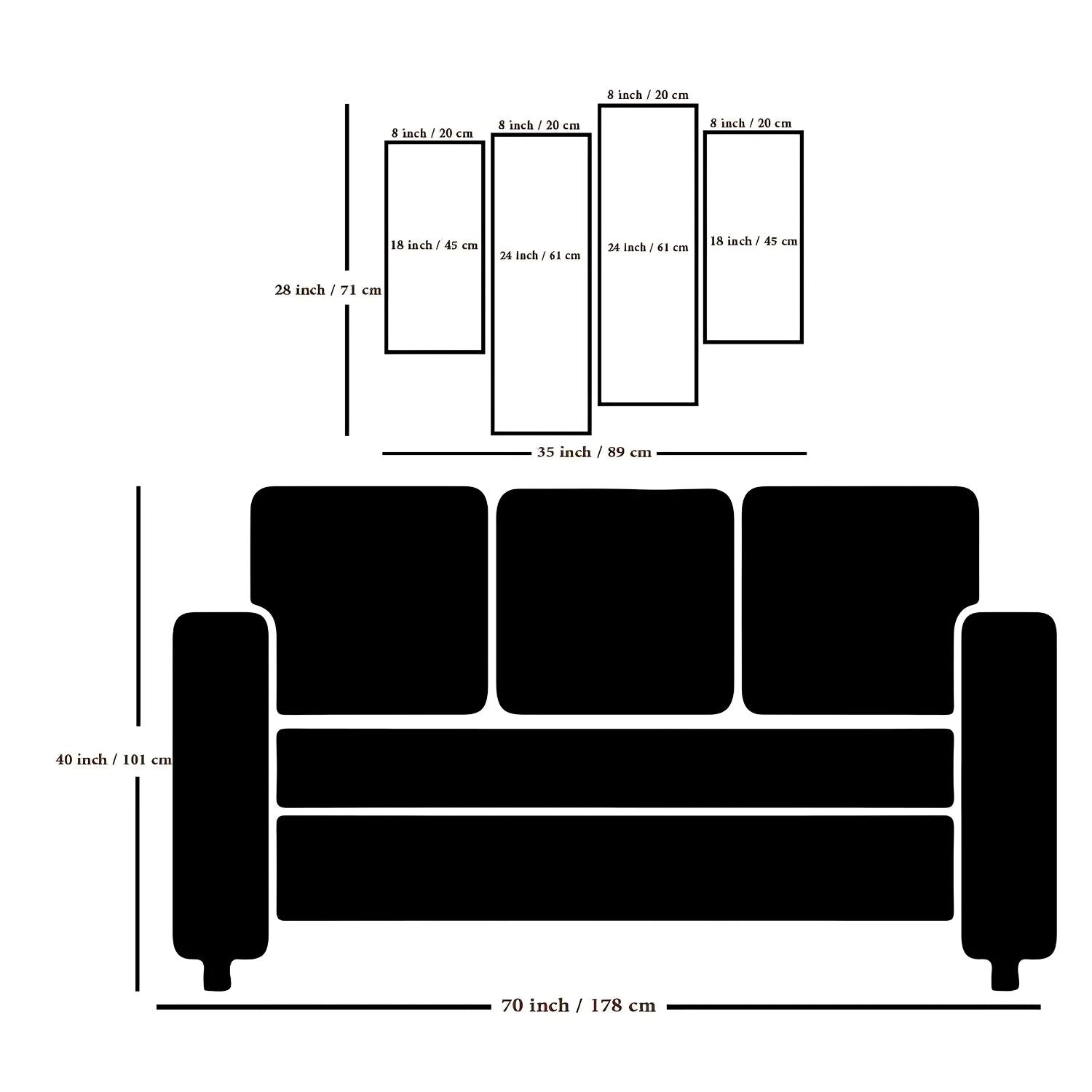 Ancient Egyptian Pharaohs Canvas Wall Art 4-Panels Framed Set