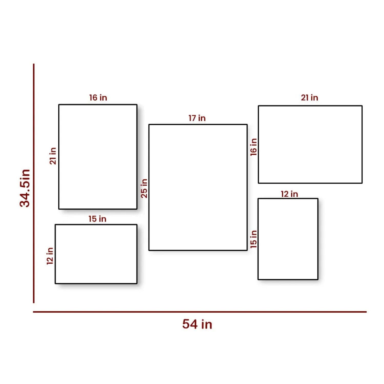 Modern Nature Inspired Abstract Wall Art Set With Bird and Flowers