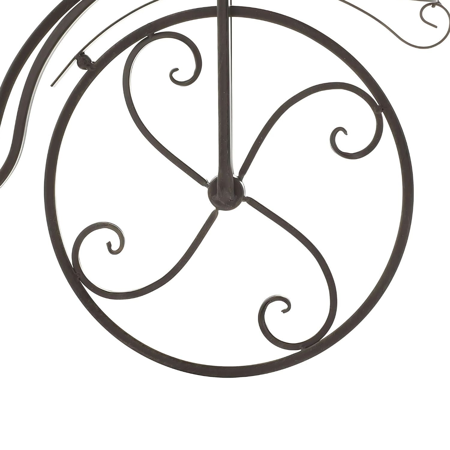 Vintage Bicycle Style Free Form Multi-Tiered Metal Plant Stand