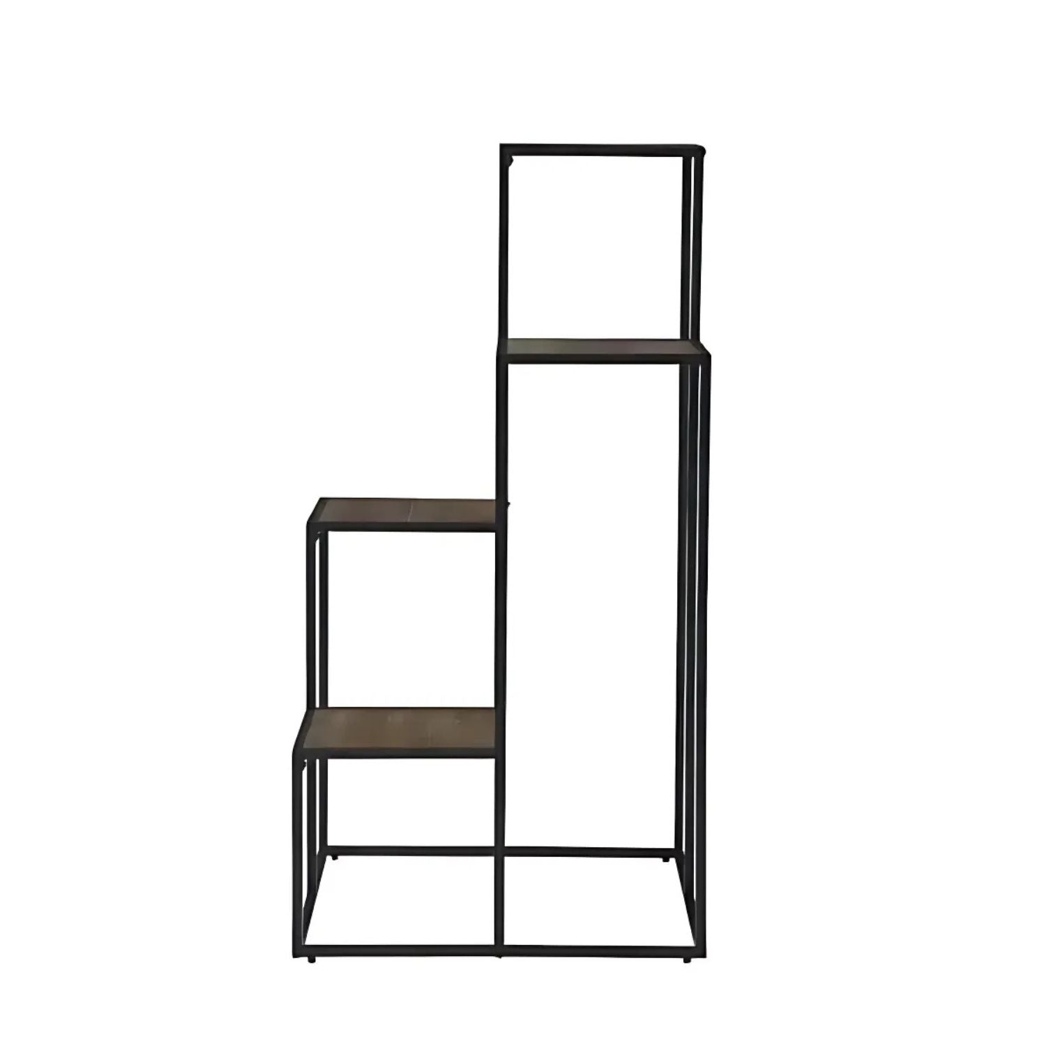 Square Multi-Tiered Metal Plant Stand - Modern Indoor & Outdoor Display