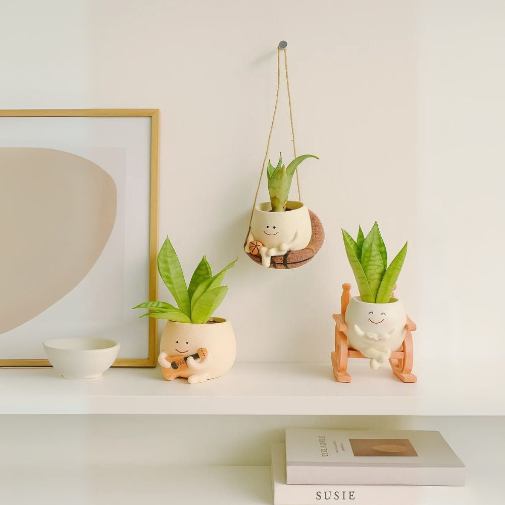 The Joyful Swing Set Planter Trio - Music, Reading & Play