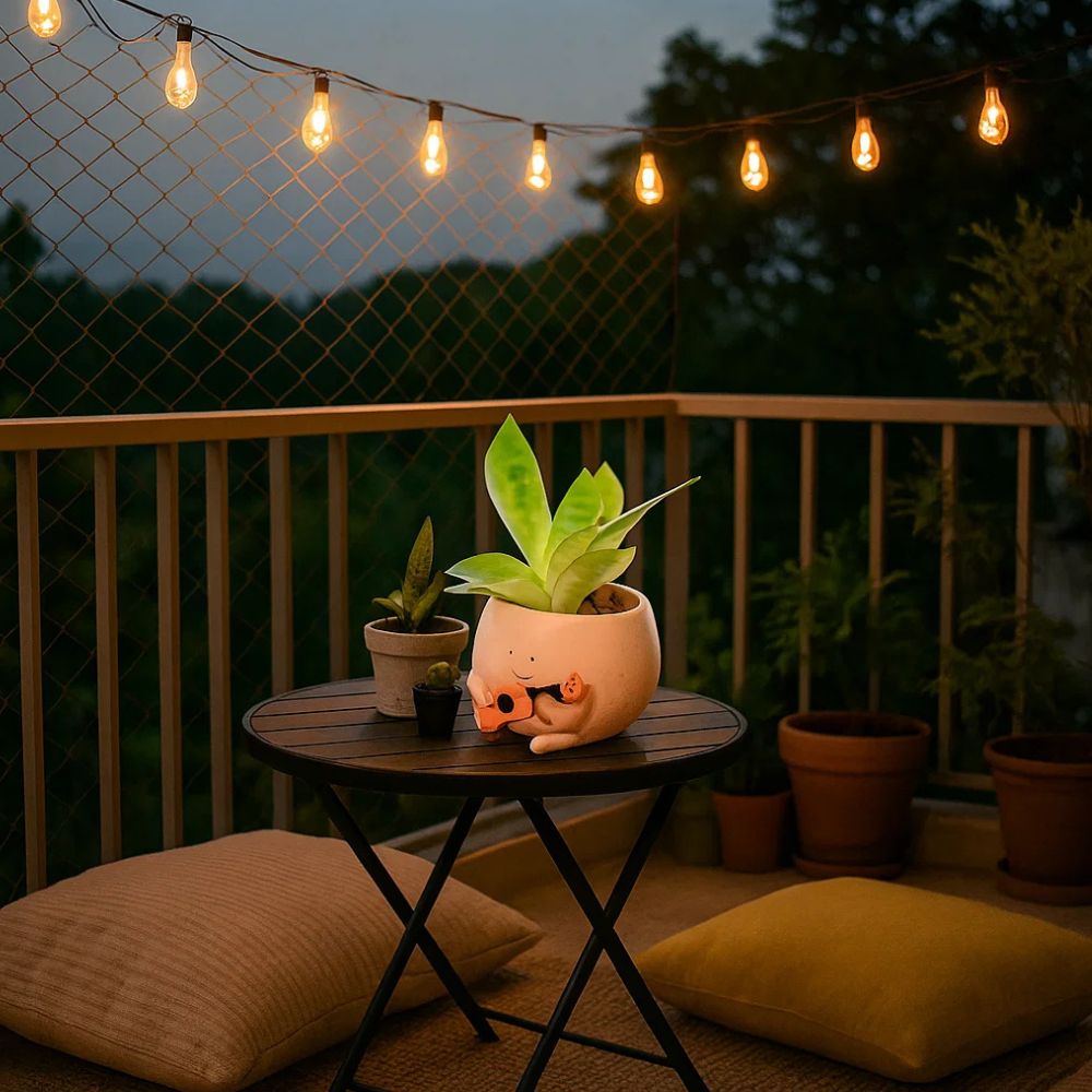 Charming Jazzy Guitar Planter For Indoor Plants and Desk Decor