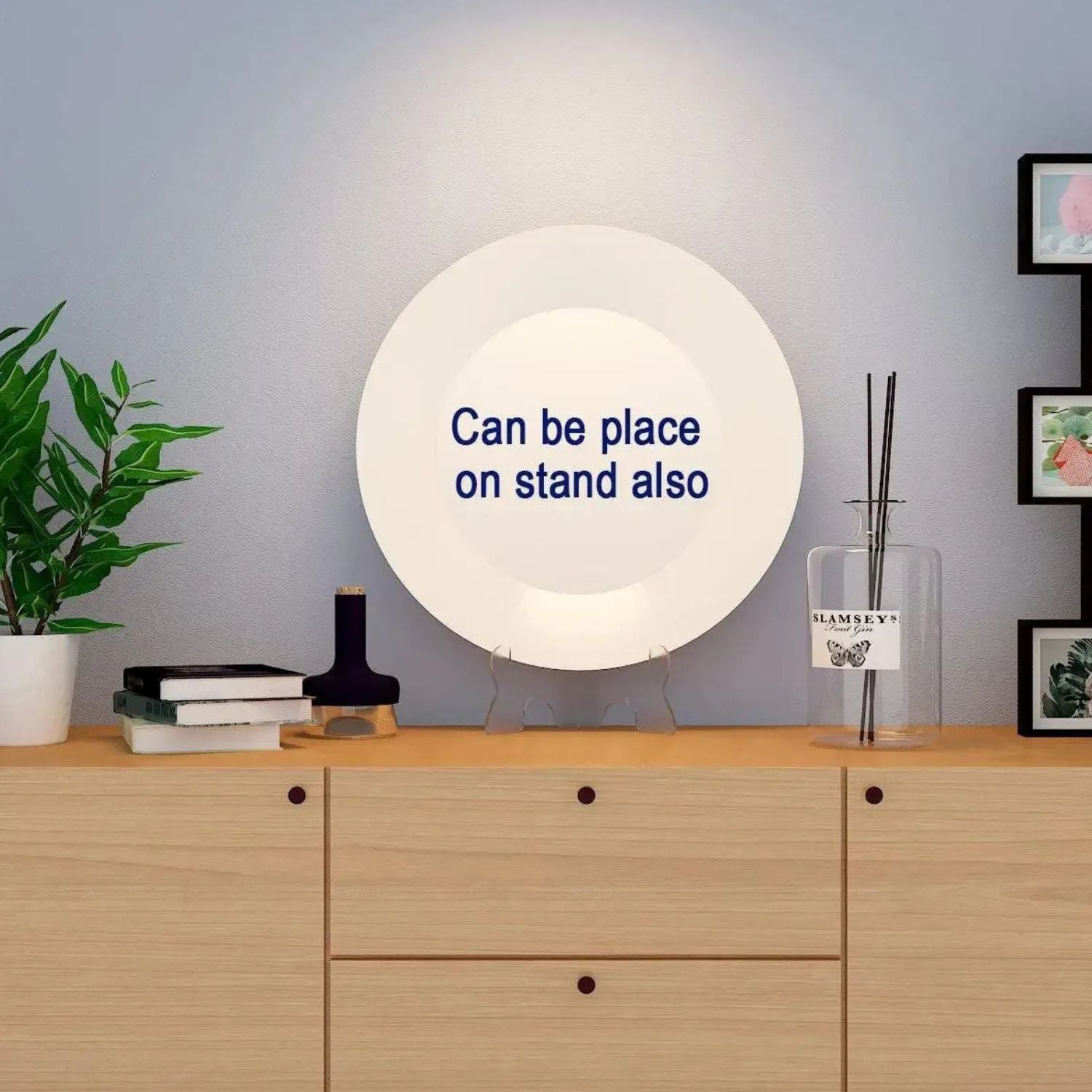 Luxury Leaf Pattern Ceramic Wall Plates For Home Decor