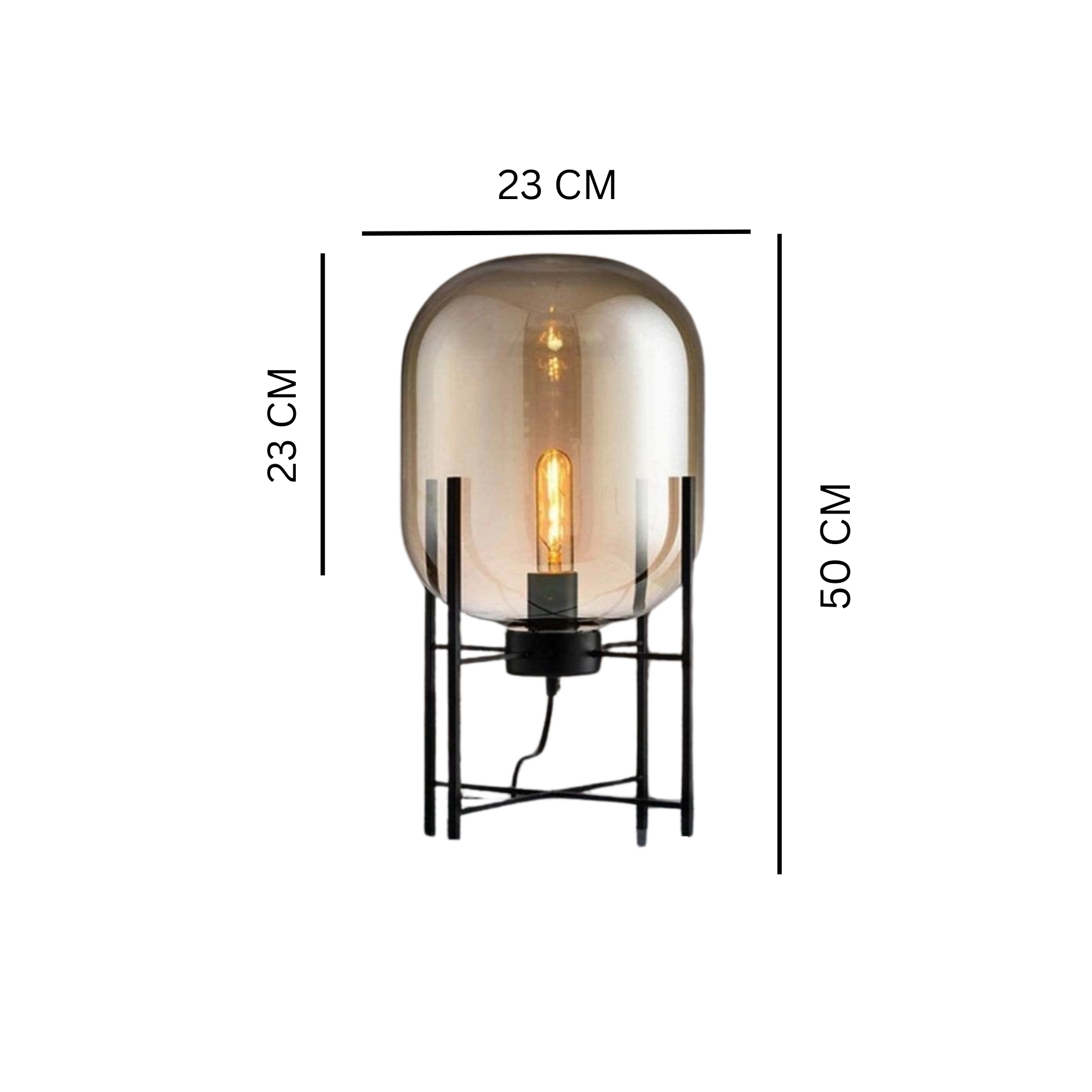 Modern Industrial Table Lamp – Ideal for bedrooms, living rooms, or office desks | Model 611B
