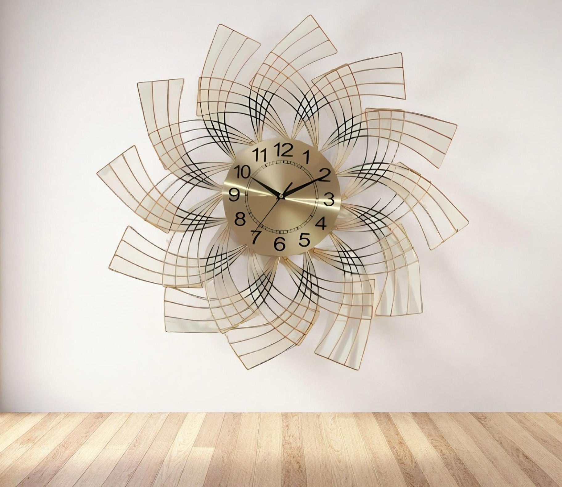Caitlynn Wall Clock With Blending Elegance Modern Style