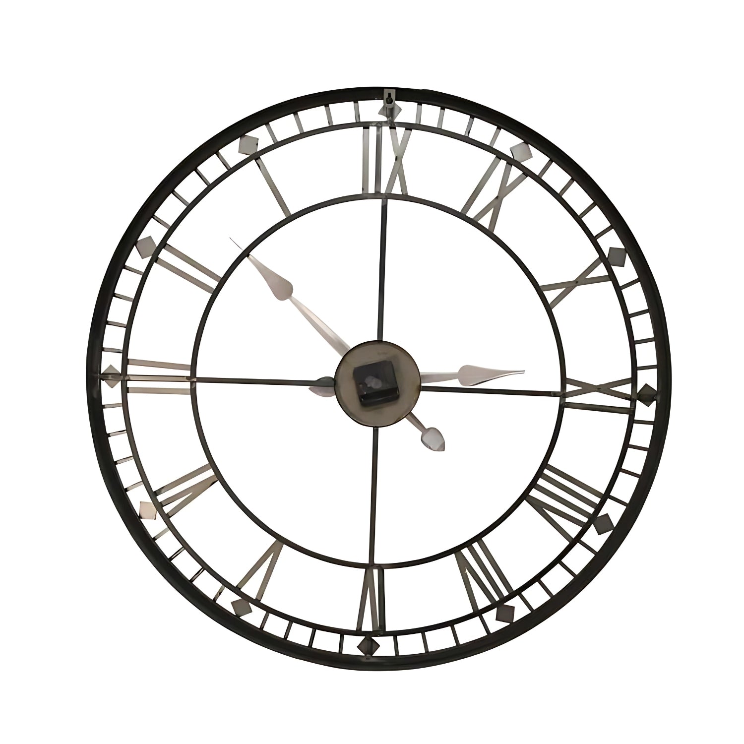 Perez Cutout Wall Clock Showcasing Artistic Metal Craftsmanship