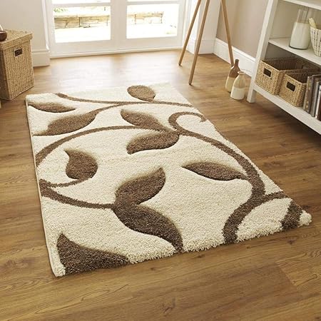 Abstract Elegance Curved Pattern Rug - Nestern
