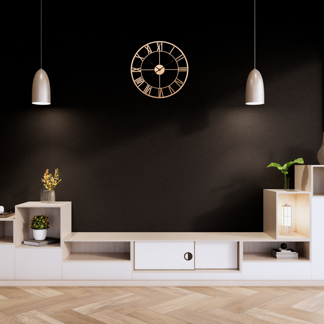 Roman Numeral Metal Wall Clock – Elegant Open-Frame Design