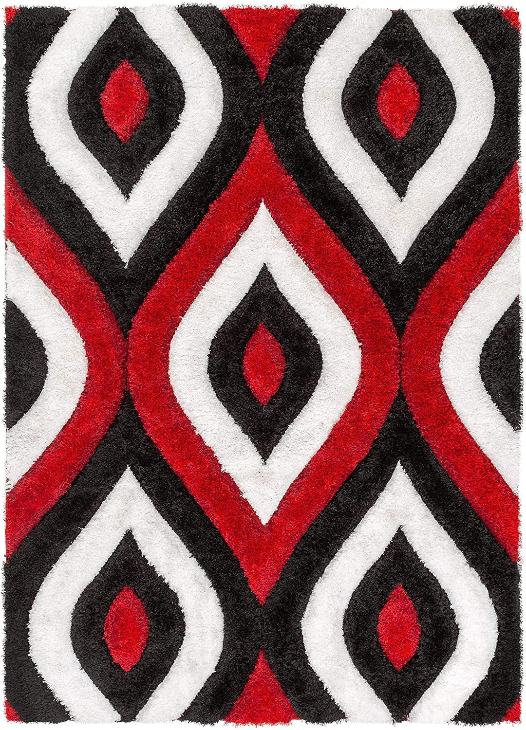 Bold Geometric Concentric Squares Rug - Nestern