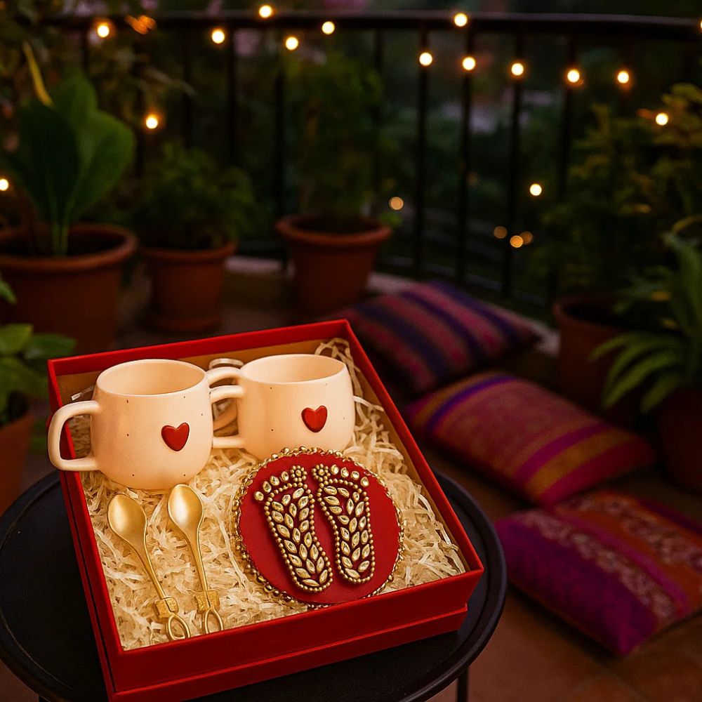 Heartfelt Dil Se Diwali Gift Box With Mugs, Spoons & Blessings