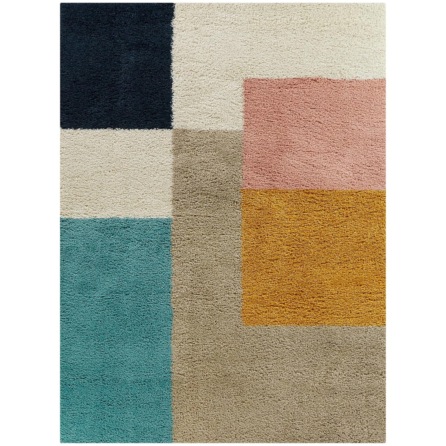 Block Geometric Area Rug - Nestern