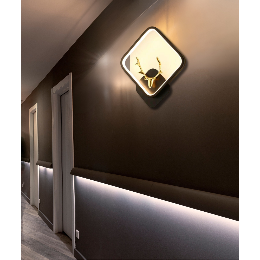 Modern LED Deer Antler Wall Light – Decorative Ambient Lamp for Living & Bedroom