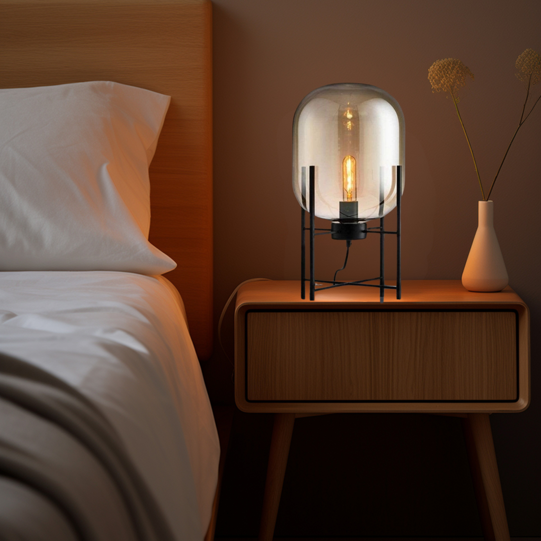 Modern Industrial Table Lamp – Ideal for bedrooms, living rooms, or office desks | Model 611B