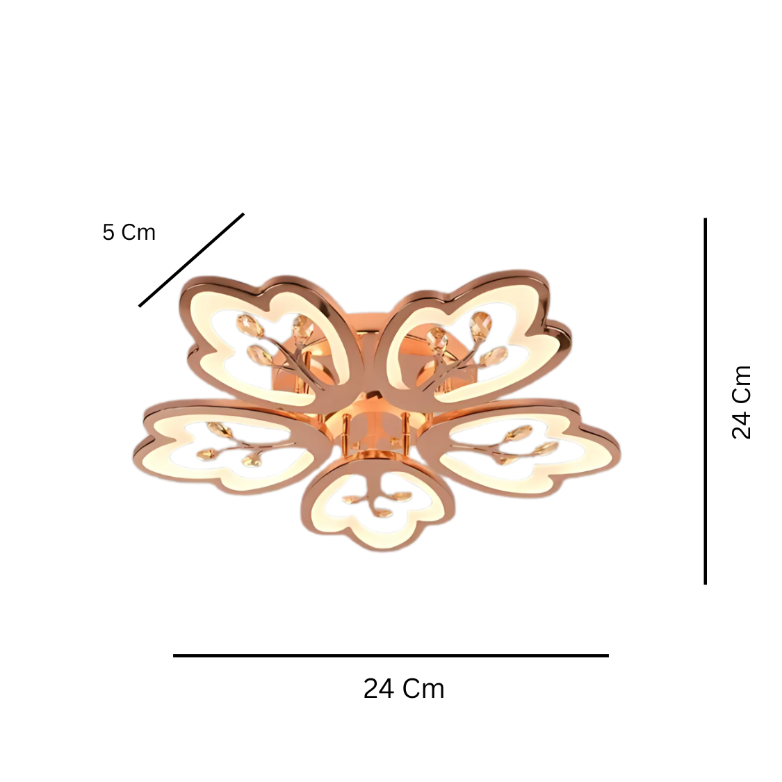 Elegant LED Flower Ceiling Light – Modern Decorative Flush Mount Fixture